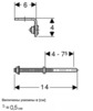 Чертеж Комплект креплений Geberit PluviaFlex для рукава, для труб d 40 - 160 мм [Артикул: 358.829.00.1]