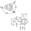 Draft Geberit HDPE Triple branchball 88.5°, connections 135° offset, d125, d1 110 [Code number: 368.600.16.1]