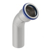 Photo [NO LONGER PRODUCED] - Geberit Mapress Stainless Steel bend 45° with plain end, FKM, blue, d76,1 [Code number: 50251]