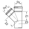 Draft Wavin Asto Branch fitting, d - 110x78 [Code number: 24146505]
