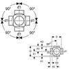 Draft Geberit HDPE Quadruple branchball 88.5°, connections 90° offset, d75, d1 75 [Code number: 365.610.16.1]
