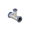 Photo [NO LONGER PRODUCED] - Geberit Mapress Stainless Steel T-piece, reduced, LABS-free, d 28, d1 18 [Code number: 81210]