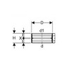 Draft [NO LONGER PRODUCED. REPLACEMENT: 359.446.00.2] - Geberit HDPE Clamp connector, d 135, d1 135 [Code number: 359.446.00.1]