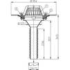 Draft Hutterer & Lechner Flat-roof renovation drain, vertical, DN75 [Code number: HL 69/7]