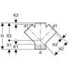 Draft Geberit HDPE Double branch fitting 45°, d110, d1 50 [Code number: 367.212.16.1]