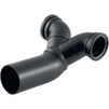 Фото Тройник Geberit HDPE фановый с горизонтальным выпуском для подвесного унитаза, d - 110, d1 - 90 [Артикул: 367.485.16.1]