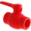 Фото Кран шаровой SLT BLOCKFIRE, d - 63, красный, PP-R [Артикул: SLTFABF163]