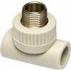 Photo Wavin Ekoplastik PP-RCT Tee, d - 32, d1 - 3/4", with metal male thread [Code number: STKE03225RCT]