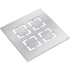 Photo Hutterer & Lechner Stainless steel grate (V4A) "Cut" 138mm x 138mm [Code number: HL 066C.1E]