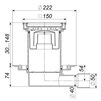 Draft Tatpolymer Adjustable drain, d - 50/40, for tile, horizontal [Code number: 1d0894 / TP-510-3020]