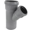 Photo (DISCONTINUED) - RTP BETA T-piece 45° for non-pressure domestic sewage, for socket, PP, d - 110, d1 - 75 [Code number: 36308]
