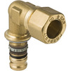 Photo Geberit Mepla elbow adapter 90° with clamping ring union, d16x15 [Code number: 612.242.00.5]