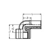 Draft Wavin Future K1 elbow 90° with female thread, d - 25 x 3/4"  [Code number: 3023549 / 25512180]