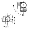 Draft Geberit Silent-PP double branch fitting 87,5°, d 90*90*90 [Code number: 390.459.14.1]