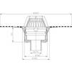 Чертеж Воронка кровельная Hutterer Lechner, вертикальный выпуск с теплоизоляцией и полимербитумным полотном, DN 75 [Артикул: HL 62H/7]