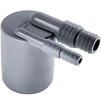 Photo РТП BETA Corner adapter, d - 50, 2 fittings, for gravity internal sewerage, PP, gray, (10 pcs per package) [Code number: 51791 (RTP)]