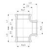 Draft VIEGA Gunmetal fittings T-​piece, Rp 3'' [Code number: 321727]