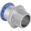 Photo [NO LONGER PRODUCED] - Geberit Mapress Stainless Steel adapter with male thread, LABS-free, d 42, R 1 1/2" [Code number: 81710]