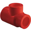 Photo AntiFire Reducing T-piece, d - 75, d1 - 63, d2 - 75, PP, red (price on request) [Code number: 051153]
