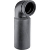 Фото Отвод 90° Geberit Silent-db20 фановый, ПЭ, с раструбом и уплотнением, укороченный, d - 90 [Артикул: 308.881.14.1]