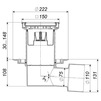 Draft Tatpolymer Adjustable drain, D - 110/75, for tile, horizontal [Code number: 1d0914 / TP-5100-3020]