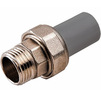 Photo RBK Combined detachable coupling, d - 40, d1 - 1 1/4"НР, PP, color gray [Code number: 034465]