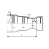 Draft Reducer socket-plain end, d - 700, d1 - 600 (price on request) [Code number: 12w1797]