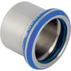 Photo [NO LONGER PRODUCED] - Geberit Mapress Stainless Steel cap, FKM, blue, d76,1 [Code number: 50761]