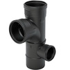 Фото Крестовина Geberit Silent-PP двухплоскостная, правая, d - 90, d1 - 90, d2 - 50 [Артикул: 390.462.14.1]