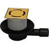 Photo Hutterer & Lechner Floor drain with grate Klick-Klack, with siphon Primus, HL037Pr.11E (Gold). horizontal, DN40/50 [Code number: HL 90Pr-3000.11]