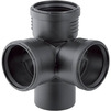 Фото Крестовина 87,5° Geberit Silent-PP двухплоскостная, d - 90, d1 - 90, d2 - 90 [Артикул: 390.459.14.1]