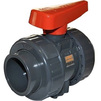Photo (TEMPORARILY NOT SUPPLIED) - EFFAST Double union ball valve plain socket, FPM, d 63 [Code number: 4w0205 / BDRBK1D063V]