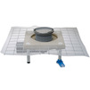 Photo Hutterer Lechner Drain with console, outlet DN - 50/75, made of polymer concrete, round grate [Code number: HL 80.1CR]
