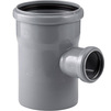 Photo RTP BETA T-piece 87° for non-pressure domestic sewage, for socket, PP, d - 110, d1 - 40 [Code number: 39124]