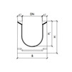Draft Gidrolica Drainage channel concrete box КU 100.39,9(30).38,5(31,5) - BGU, DN - 300 [Code number: 40633038]