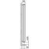 Photo ISAN MELODY Radiator ANTIKA DOUBLE, standart connection 4×G1/2", 1800/300 mm (price on request) [Code number: DAND18000300SK01-]