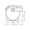 Photo HAURATON AQUAFIX Coalescence separator SKGBP 025 with sludge trap and bypass, flow performance 125 l/s, steel, 5235x1900x1750 mm, DN 400 (price on request) [Code number: 182025]