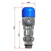 Фото Клапан VALTEC смесительный термостатический трехходовой Thermomi, G - 1/2" (не регул.) [Артикул: VT.MT10NR]