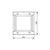 Photo Gidrolica Concrete trash box (СО-400mm), single-section with cast iron angle housing ПКП 50.54(40).100(95) - BGM, DN - 400, 500x540x1000 mm [Code number: 49040150]
