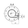 Photo Flange tee, d - 250, d1 - 100, cast-iron, with cement-sand coating inside and aluminum/epoxy coating on the outside, zinc-plated (GOST) (price on request) [Code number: 12w3446]