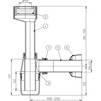 Draft Hutterer & Lechner Urinal trap with socket and rosette, DN40 [Code number: HL 130/40]