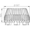 Draft Hutterer & Lechner Domed plastic grate Perfekt-series [Code number: HL 195]