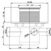 Draft Hutterer & Lechner Floor drain HL300 with extension "Klik-Klak" [Code number: HL 304-3000]