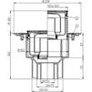 Draft Hutterer & Lechner Floor drain with frame „Klick-Klack“, stainless steel grate, vertical, DN50/75/110 [Code number: HL 3100] (Russia)
