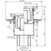 Draft Hutterer & Lechner Floor drain, vertical, cast iron grate 137 x 137 mm, DN50/75/110 [Code number: HL 310NG] (Russia)