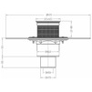 Draft Hutterer & Lechner Floor drain with bitumen membrane d 420 mm, frame KLICK-KLACK, vertical, DN50/75/110 [Code number: HL 310NH-3000]