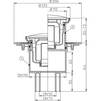 Draft Hutterer & Lechner Floor drain with stainless steel frame round d 133 mm, vertical, DN50/75/110 [Code number: HL 310NR]
