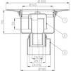 Draft Hutterer & Lechner Floor drain body, vertical, DN50/75/110 [Code number: HL 317K]
