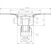 Draft Hutterer & Lechner Floor drain body with bitumen membrane, vertical, DN50/75/110 [Code number: HL 317KH]