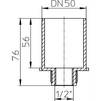 Draft Hutterer & Lechner Adapter, DN50xR1/2' [Code number: HL 41.2]